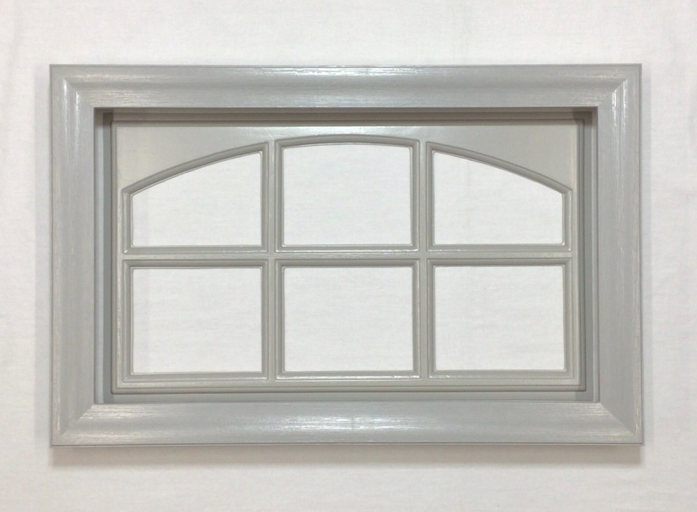 Gray Amarr Garage Door Window Kit Short Panel Frame Insert Grills Glass Options