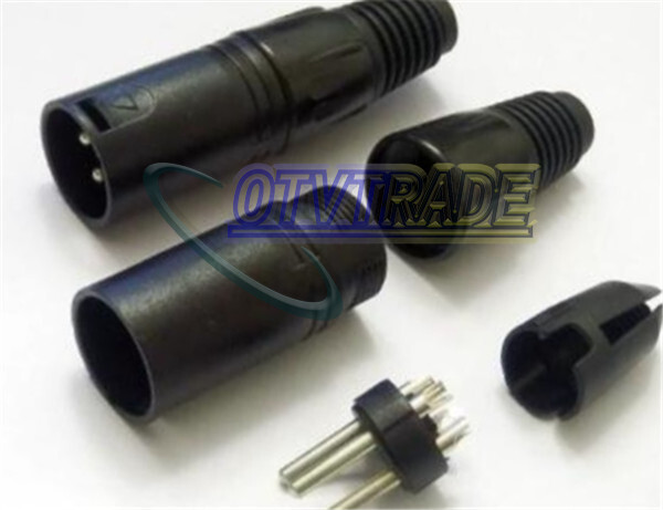 ONE XLR Male 3-pin Plug Connector MicrophPatch NEW
