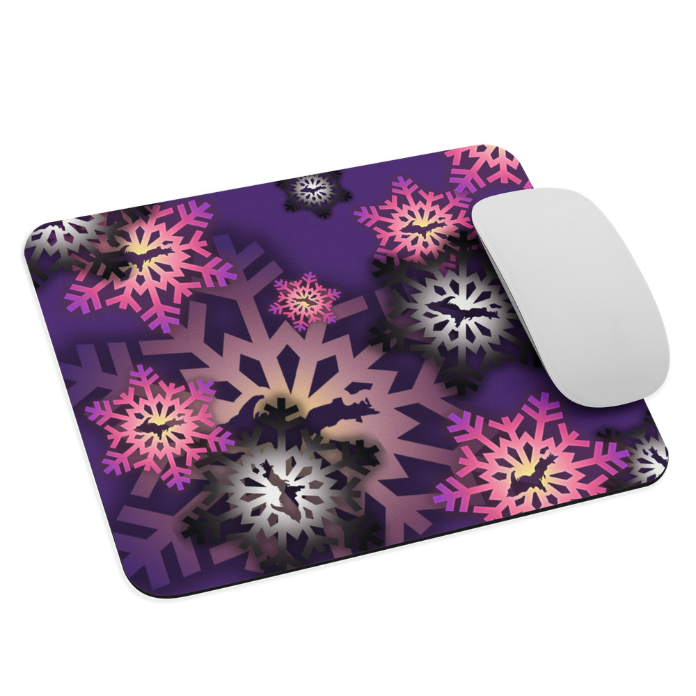 Flakey purple Mouse pad