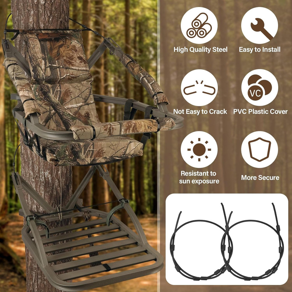 Climbing Tree Stand Replacement Cables for Summit Climber, 65" Hang on Climber T