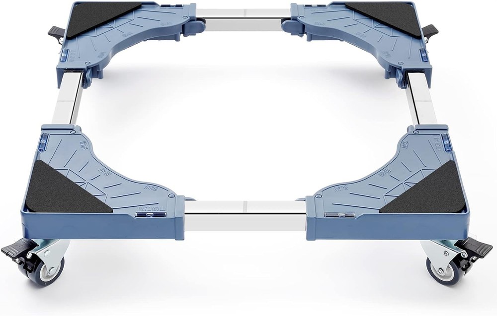 Compact Adjustable Dolly with 4 Wheels - Ideal for Laundry & Kitchen Appliances