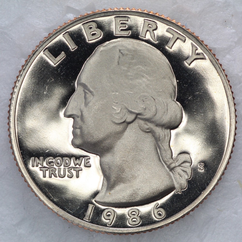 1986S CLAD Proof Washington Quarter UNCIRCULATED