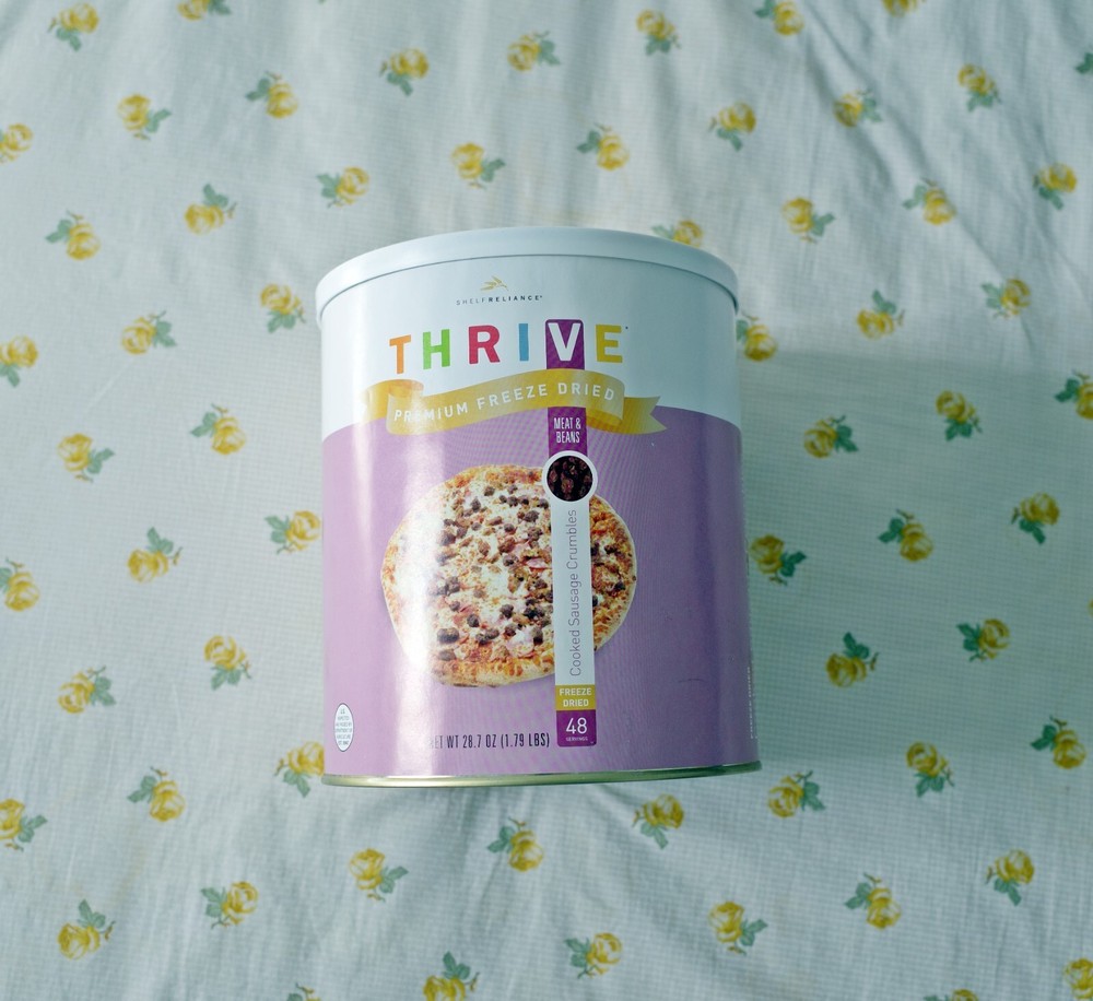 THRIVE Cooked Sausage Crumbles Large Can