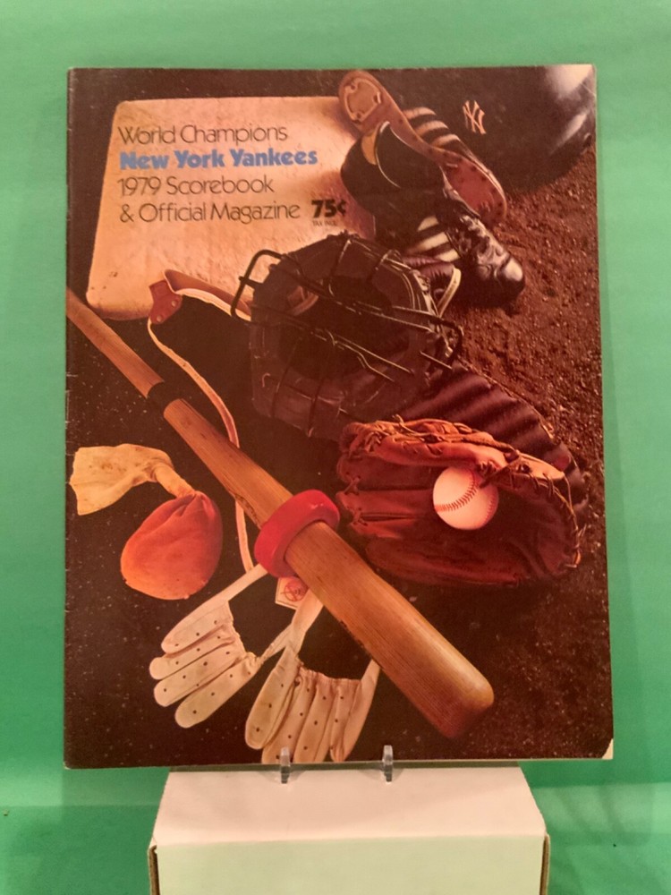 New York Yankees 1979 Baseball Scorebook Program Thurman Munson