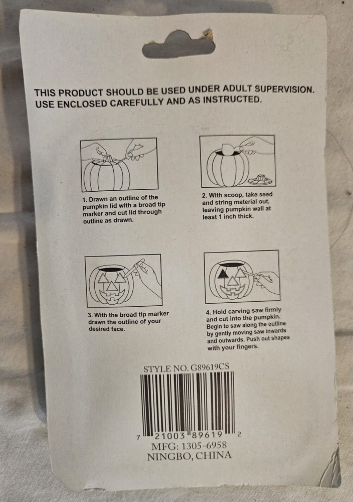 Plastic Halloween Pumpkin Carving Kit