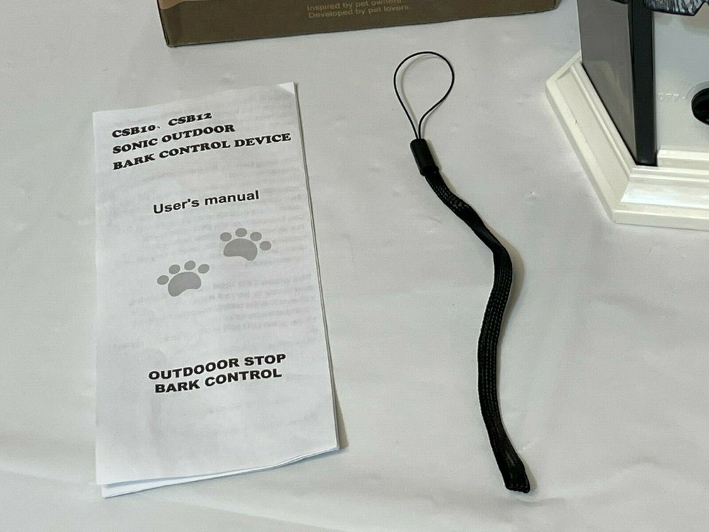 Decorative Sonic Anti Bark Control Device Deter Nuisance Barking Waterproof