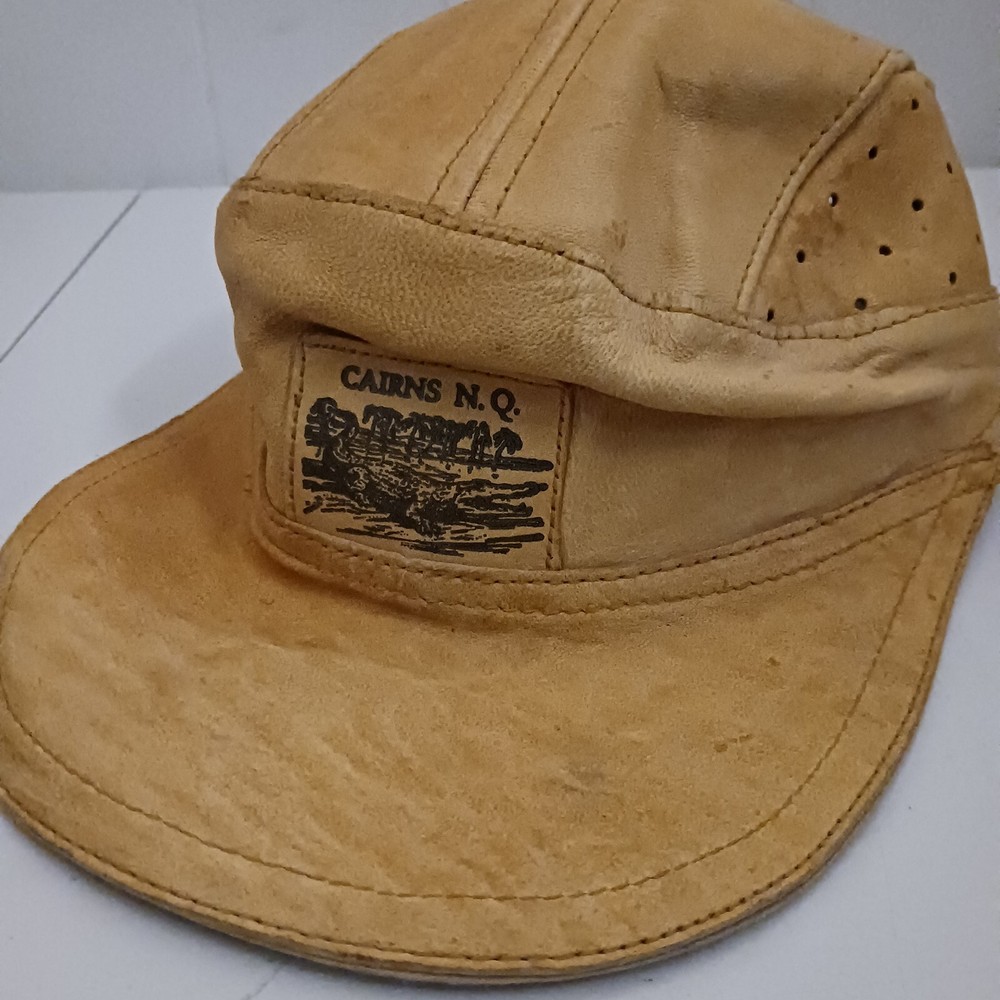 Vintage Cairns NQ Leather Adjustable Cap Hat