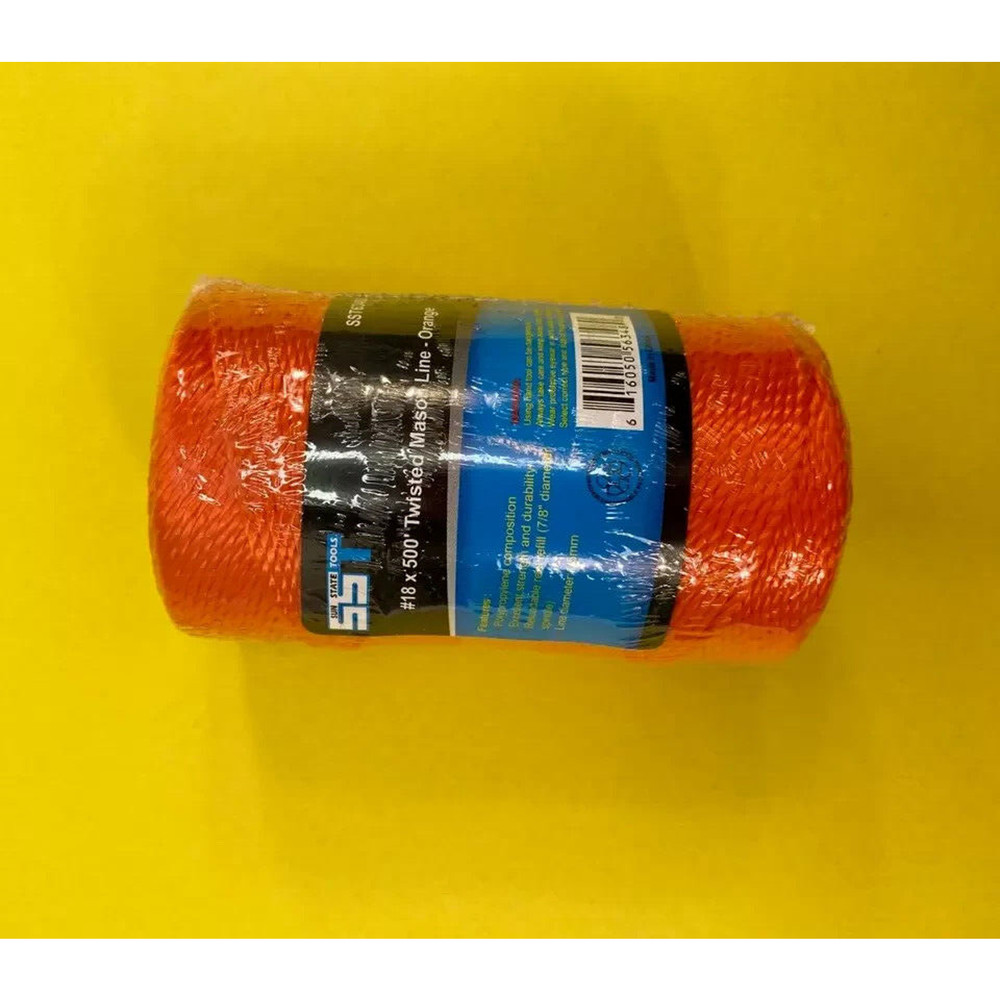 Orange String Twisted Masonry Construction Boundary Marker Layout Sight Line
