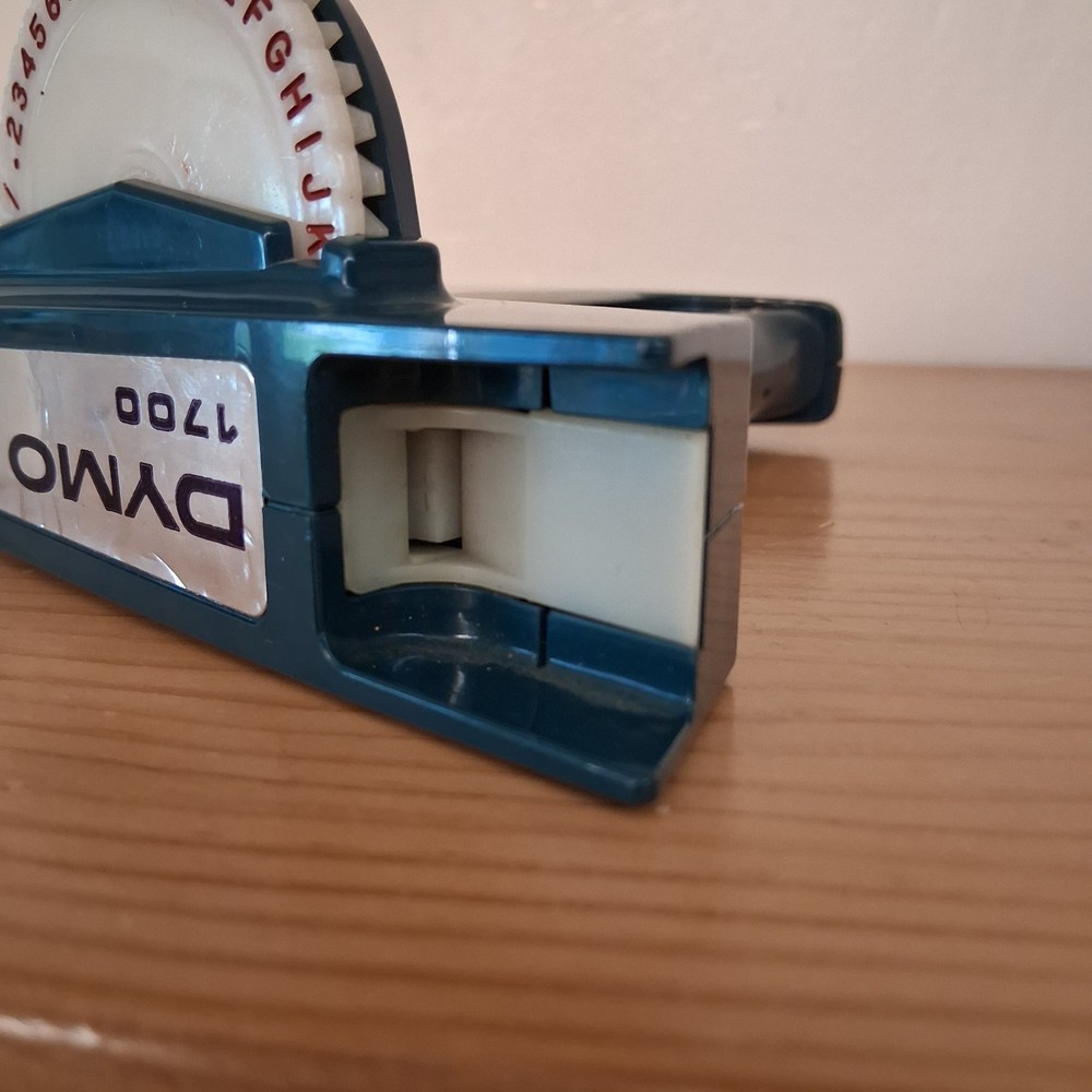 Vintage Dymo 1700 Label Maker Blue