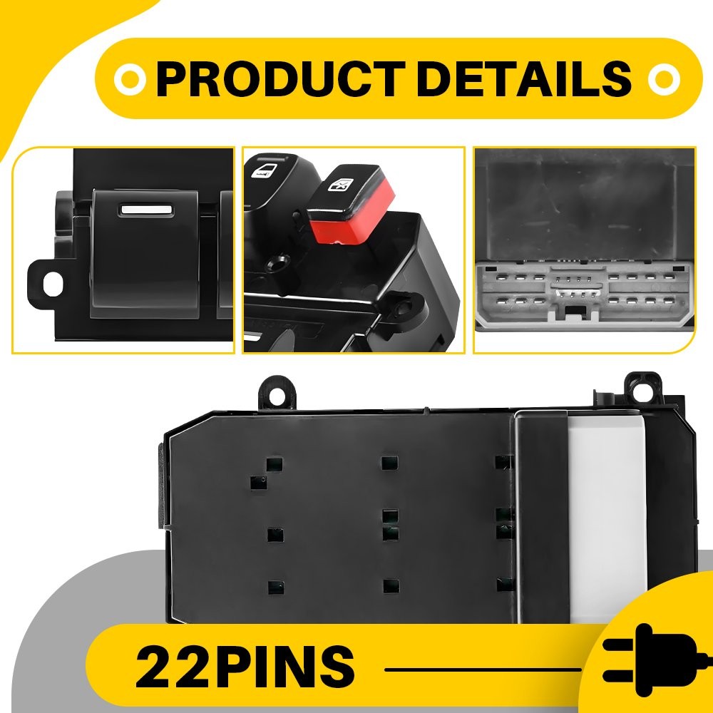 Electric Power Master Window Control Switch Front Driver For Honda Fit 2009-2014