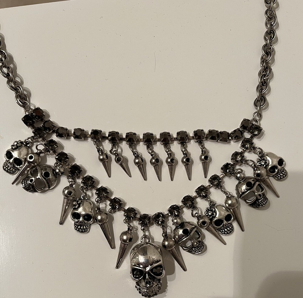 Lauren-Spencer Genuine Crystal Skull Necklace