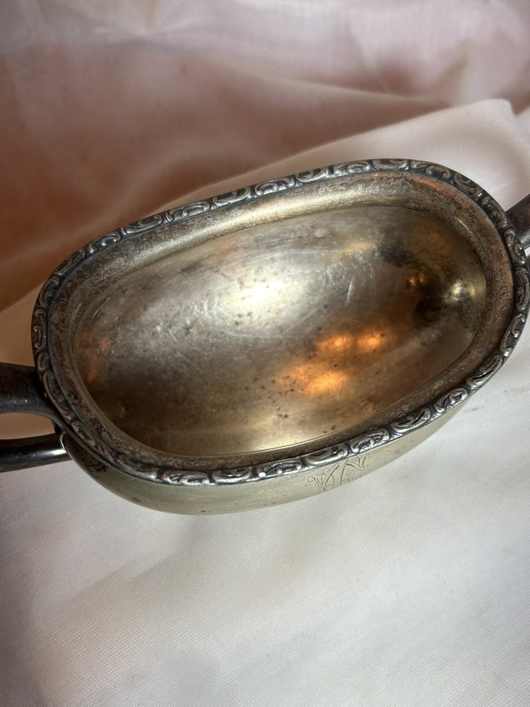 Vintage Silver plate Sugar Bowl WM Mounts