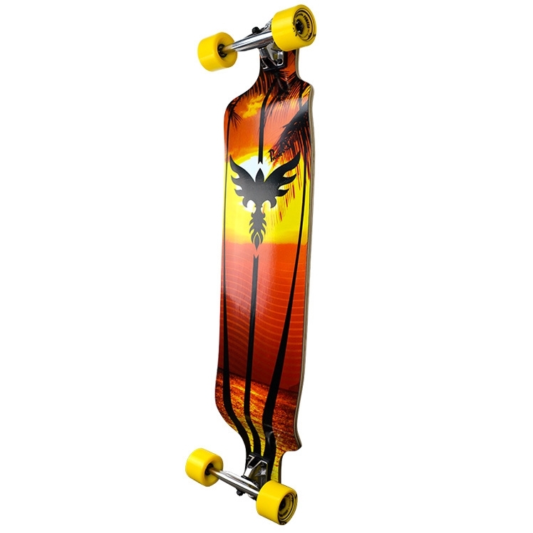 Yocaher Drop Down Longboard Complete - Sunset