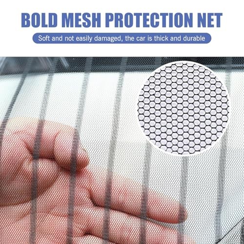 2 PCS Car Grille Net, Reusable Engine Air Intake Protective Net, Foldable