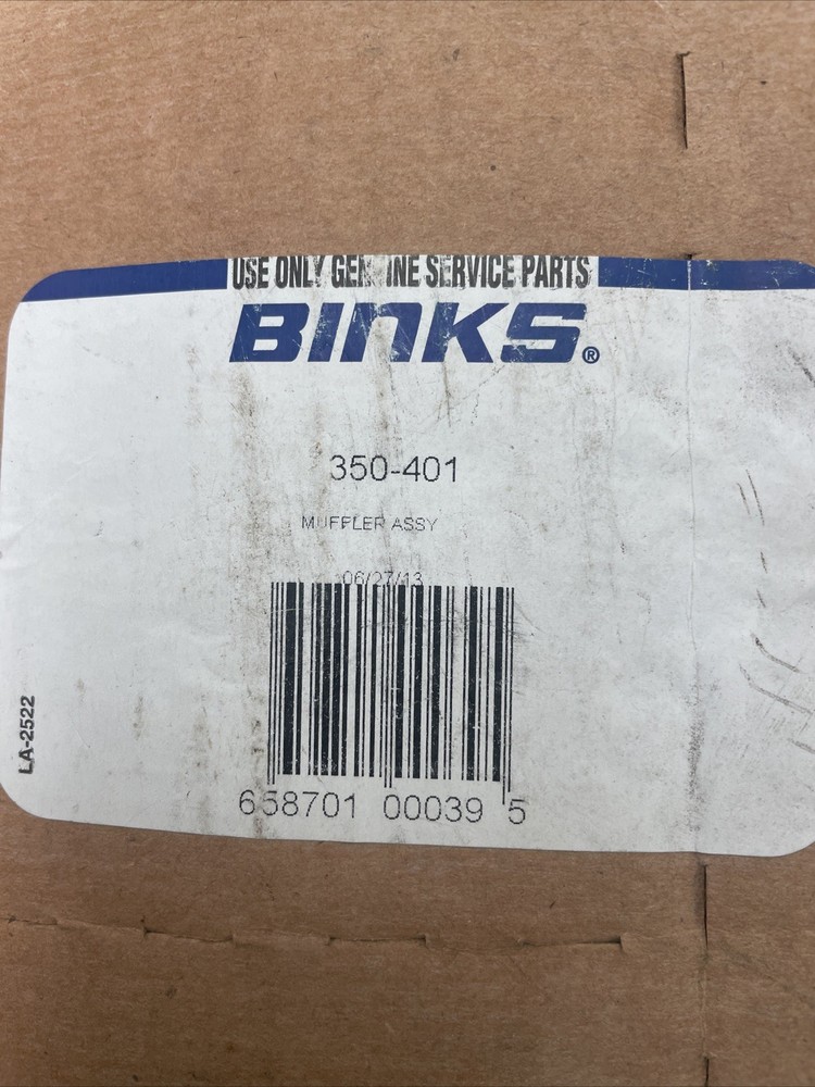 Binks 350-401 Muffler Assembly OEM, Sealed
