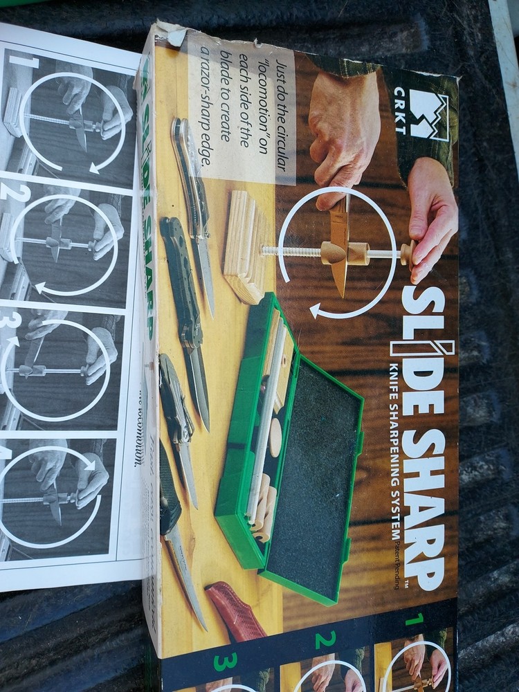 New Unused CRKT Slide Sharp Knife Sharpening System W/ Original Box.