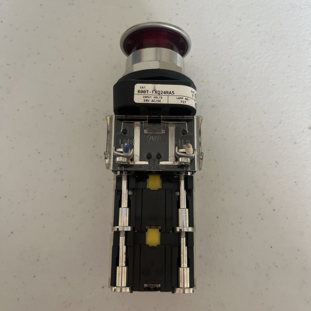 Used Allen Bradley Lighted Push Pull Lighted Button 800T-FXQ24RA5