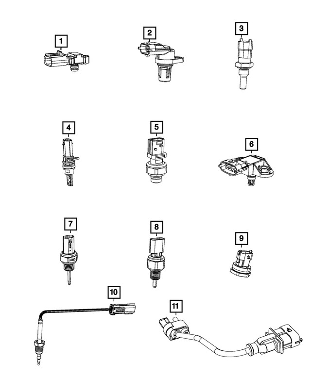 Genuine Mopar Crankshaft Position Sensor 68490180AA