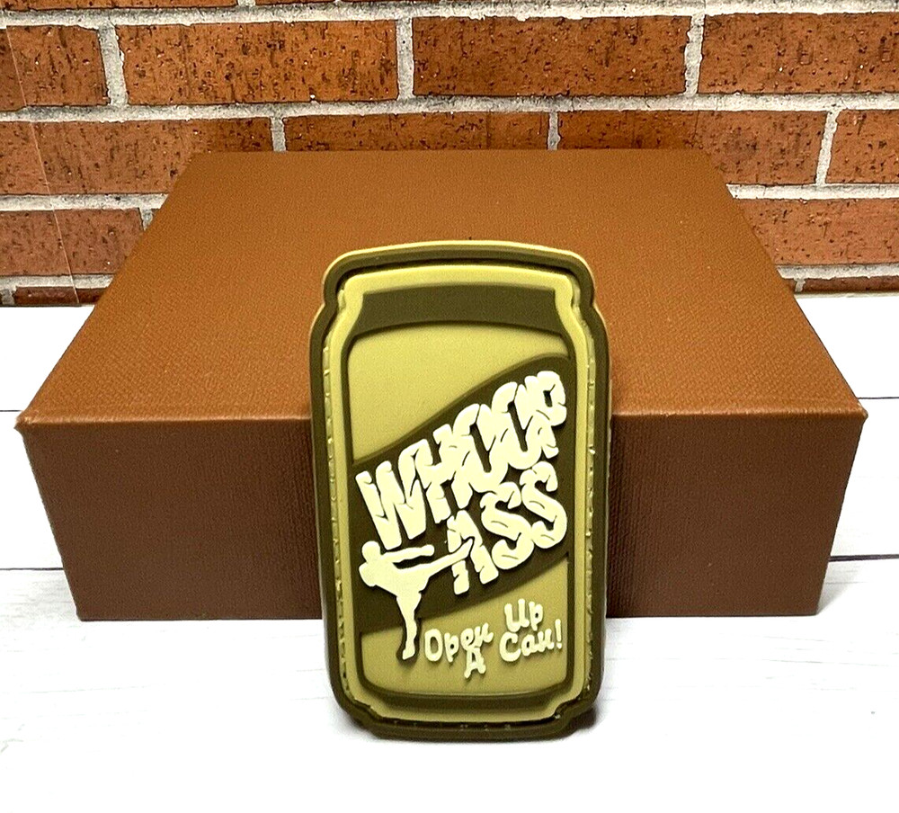 PVC Tactical Patch - Tactical Morale Whoop Ass Patch - Gun Open A Can Patch