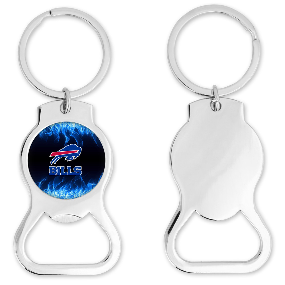 Buffalo Bills Bottle Opener Keychain Round