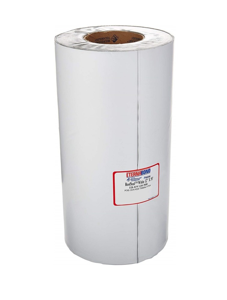 12" x 50 ft Eternabond Roof Leak Repair Tape Patch Seal WHITE - 50 Feet, 50 Foot