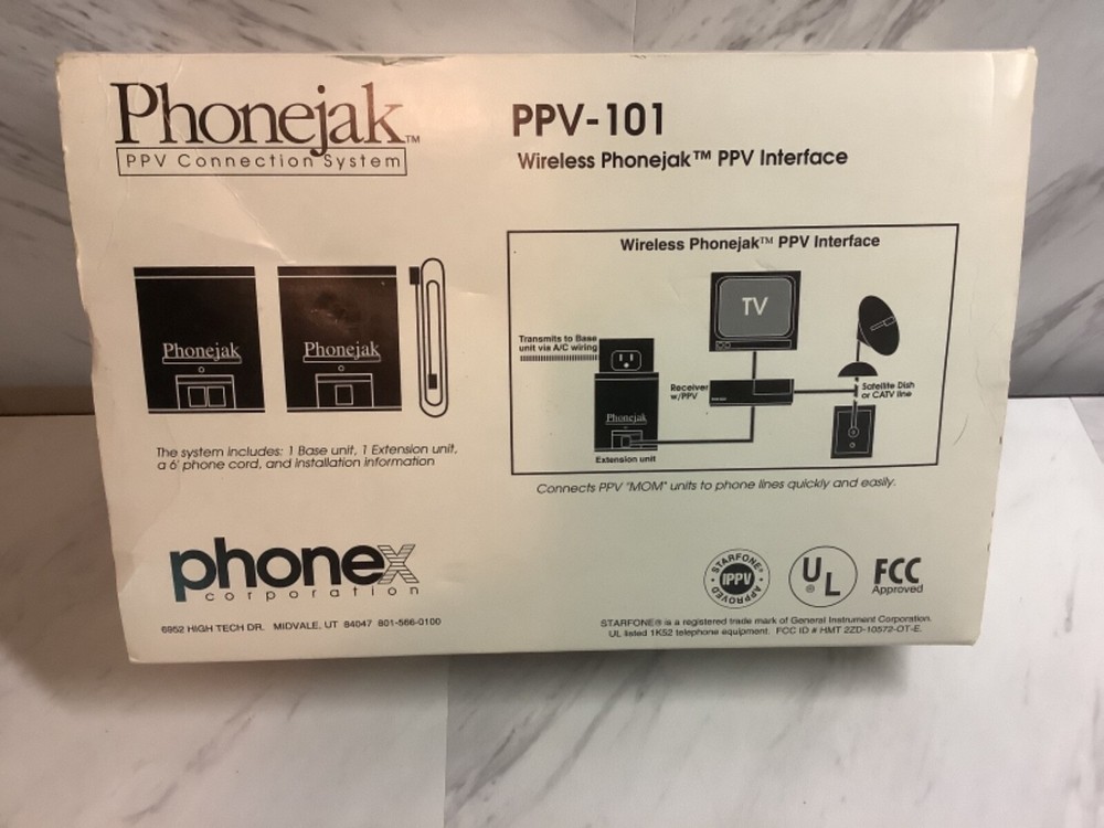 Wireless Phonejak Extension Unit Model PPV-101. STARFONE