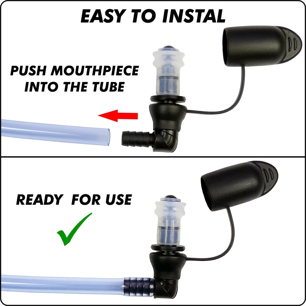 Hydration Water Bladder Bite Valve Mouthpiece Replacement - Leak-Proof, Easy-...