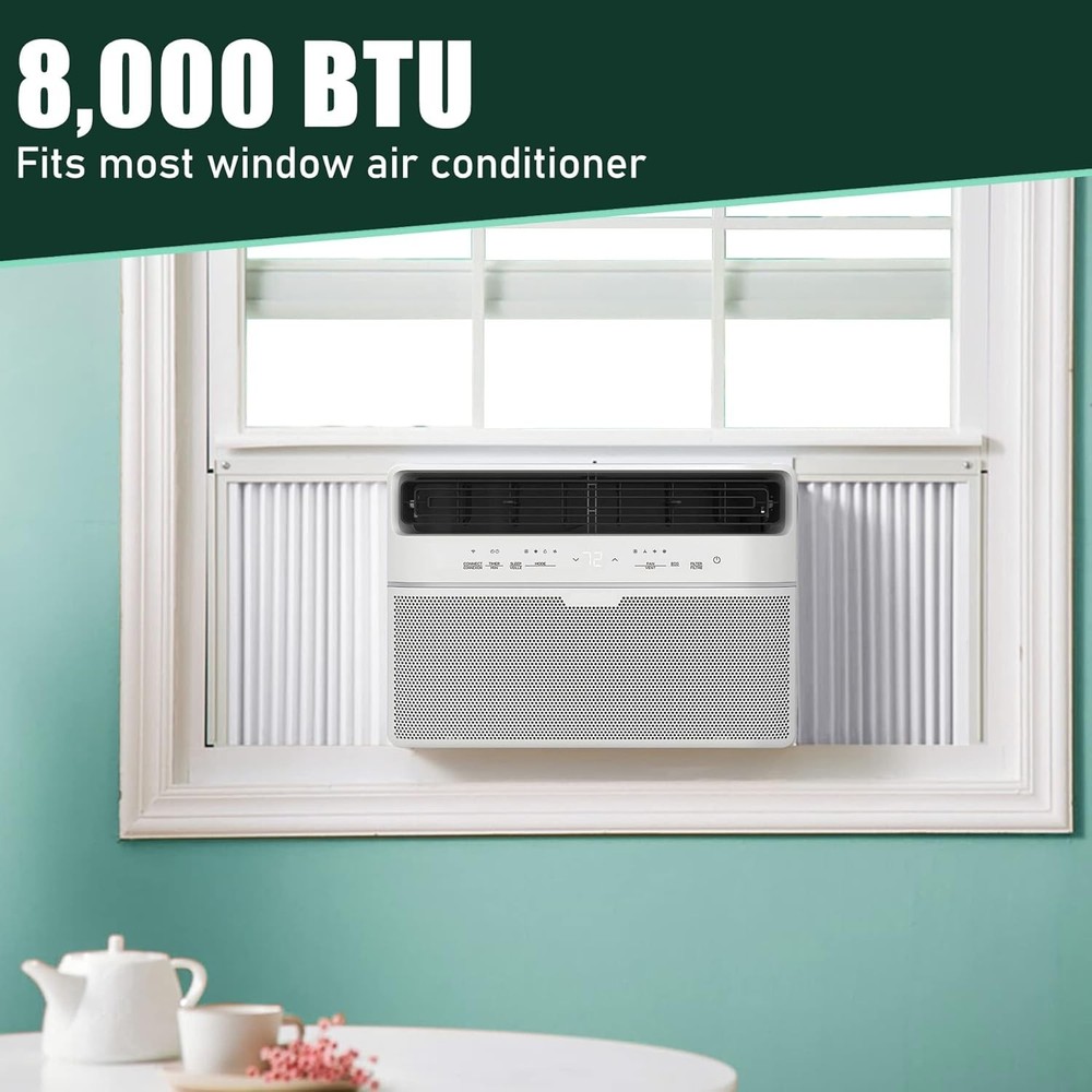 Window Air Conditioner Side Panels with Frame, Adjustable Insulation AC Side ...
