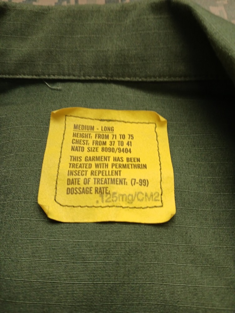 NOS OPFOR 1-509 JRTC BDU Uniform Top, Green 483 Medium / Long