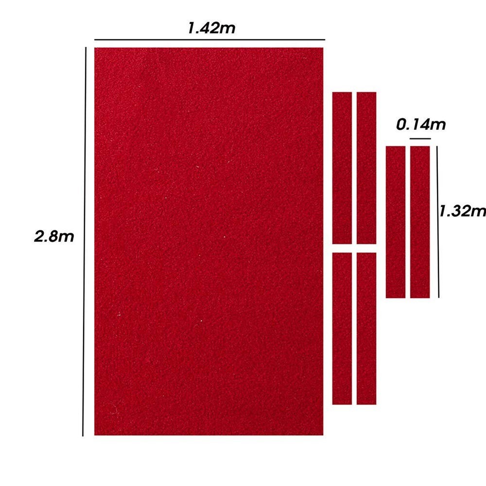 Professional 9 ft Pool Table Felt + 6 Felt Strips Billiard Snooker Cloth Felt...