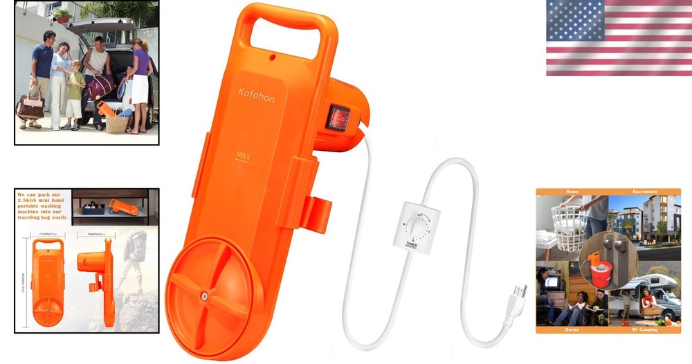 Portable Compact Washing Machine - 6.5lbs Capacity