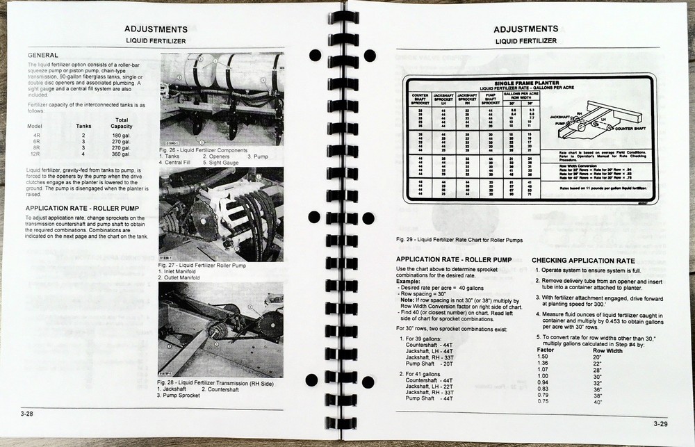 White 6100 Single Frame Planter 6900 Mounted Attachments Operators Manual Owners