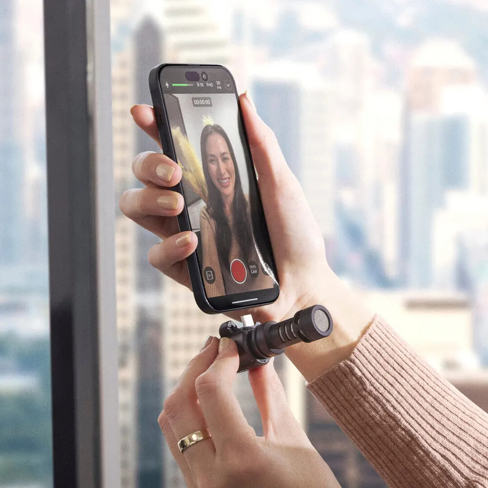 Rode VideoMic Me-C+ USB Microphone with Rode WS9 Blue Windshield