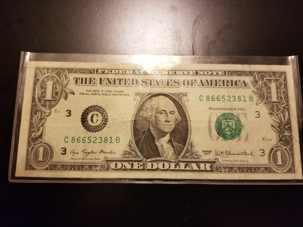 1 DOLLAR BILL ERROR NOTE !!!