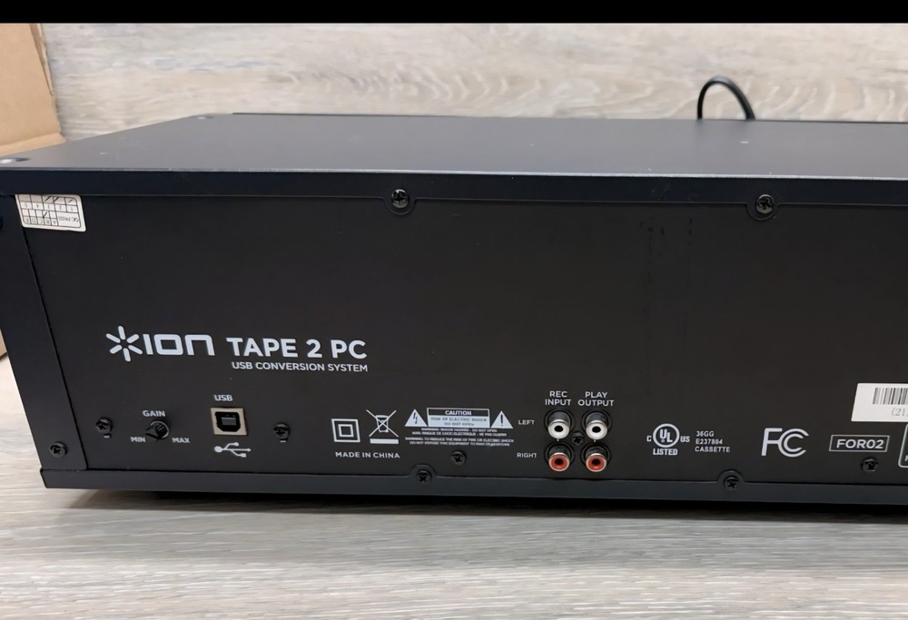 Ion Tape 2 PC USB Cassette Deck Archived USB Digital Minimal Use