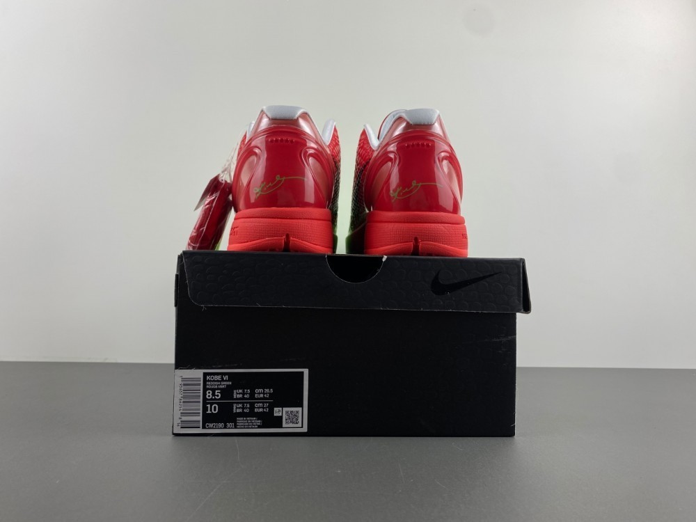 Kobe 6 Protro Split Grinch Men's Size US 7 - 11