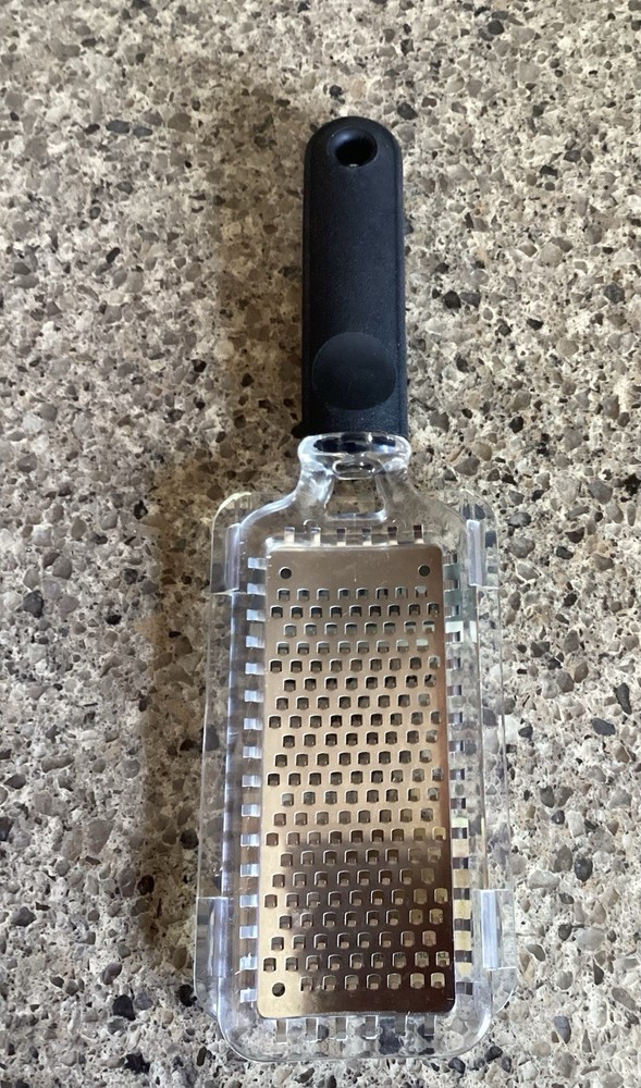 Microplane Home Series Fine Grater with Soft Touch Handle - Black