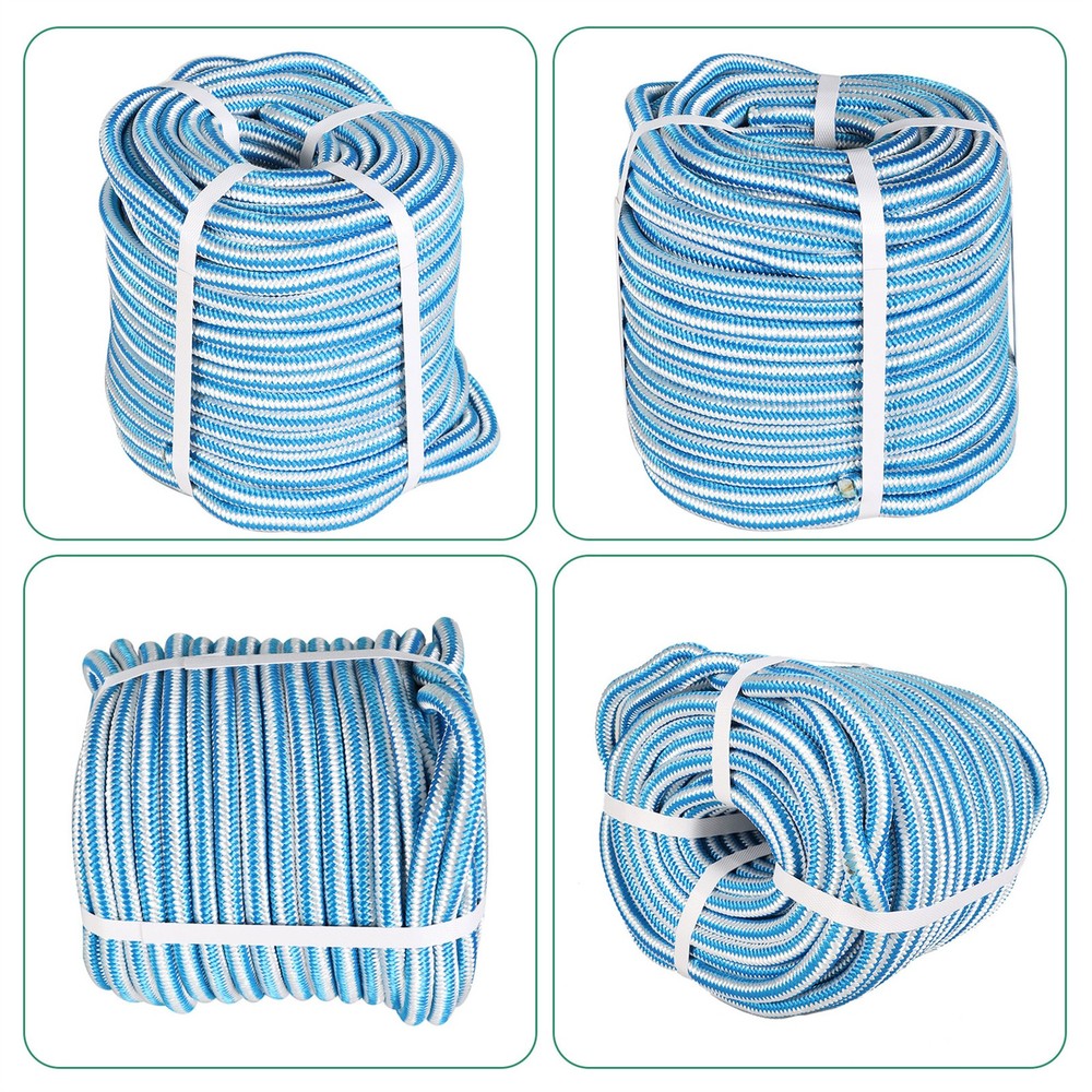 Braided Nylon Core Polyester Arborist Tree Rope 16 Strand 1/2" × 150'