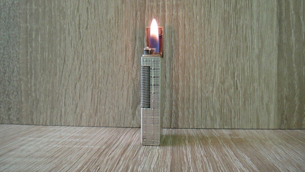 RARE VINTAGE DUNHILL ROLLAGAS LIGHTER SILVER PLATED