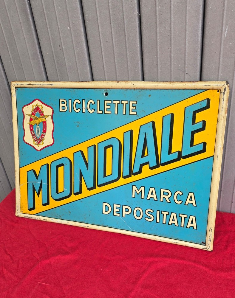 World Bicycle Lithographed Table Sign
