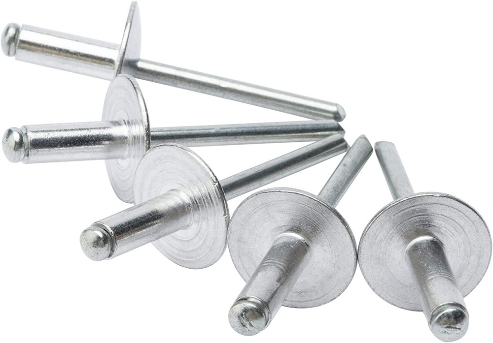 ISPINNER 50Pcs Large Flange Aluminum Blind Rivets, Pop Rivets