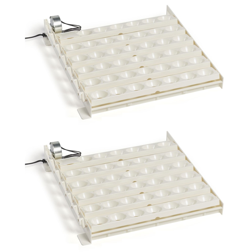 Farm Innovators 3200 Automatic 41 Spot Egg Turner for Improved Hatching (2 Pack)