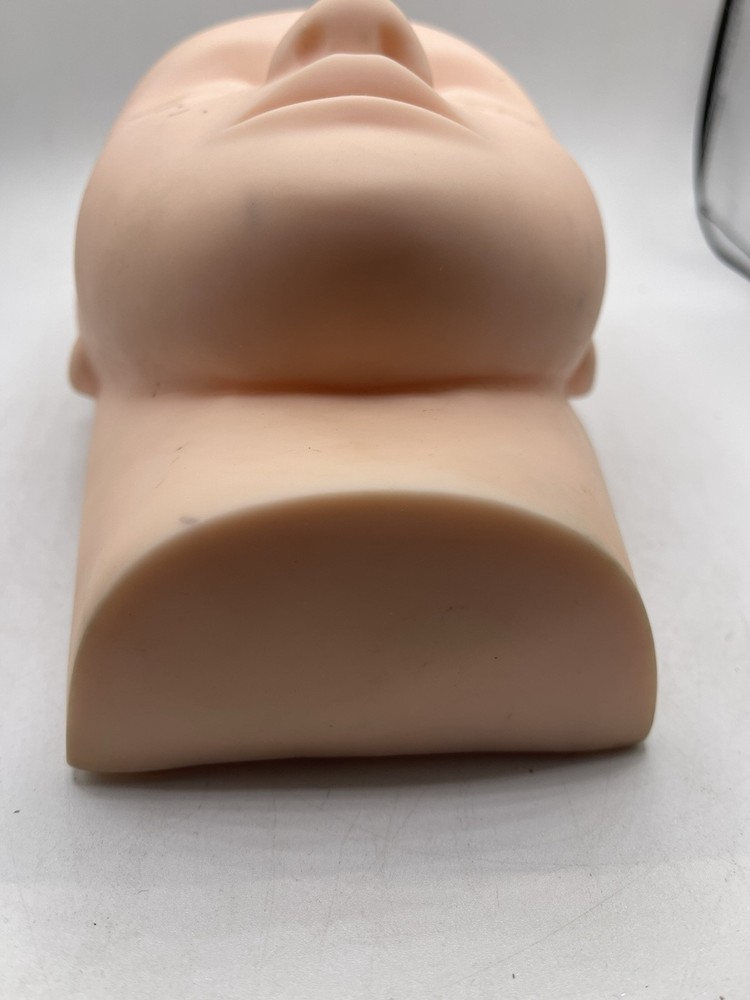 2 Heads Training Mannequin Head Makeup Eyelash Extension Practice Model Display