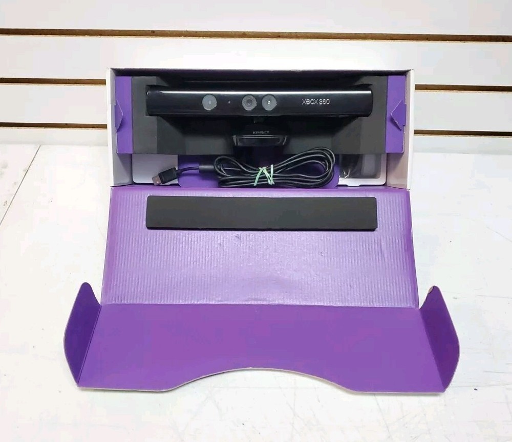 Microsoft Xbox 360 Kinect Sensor in Box w/Kinect Adventures - Tested *READ*