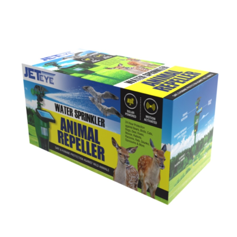 The Environmental Factor Solar Powered JetEye Water Sprinkler Animal Repeller