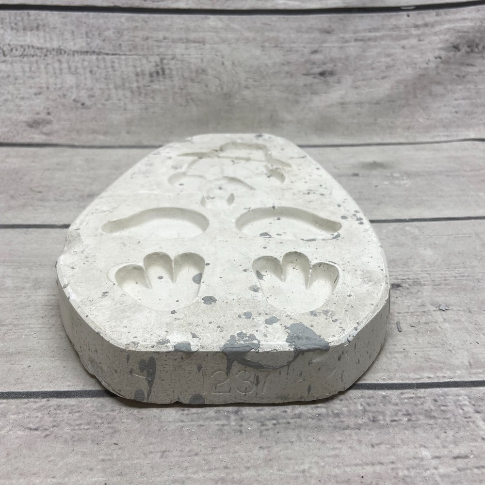 Vintage 1987 Kimple Ceramic Casting Mold Duck Flat #1237