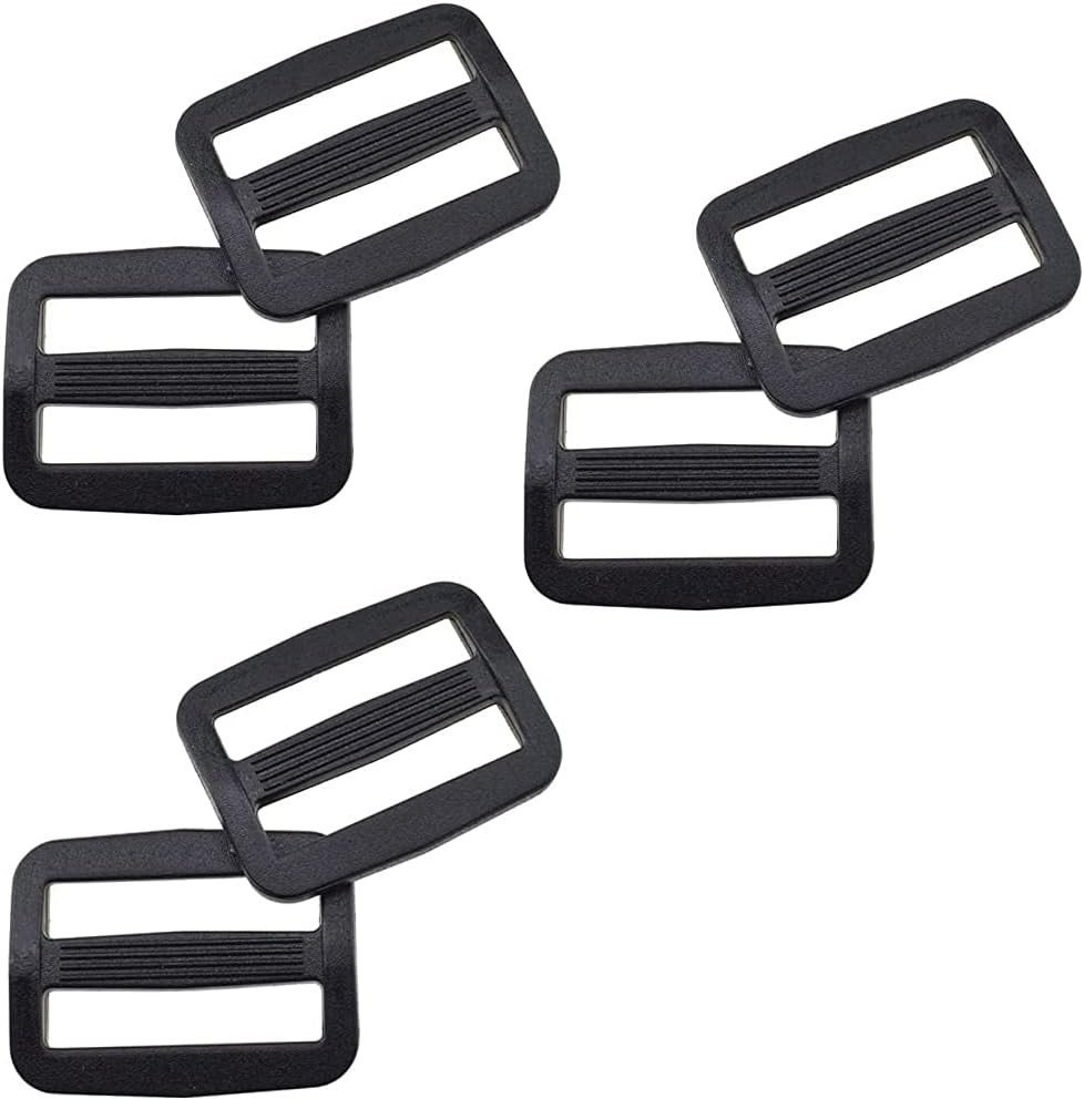 20Pcs Plastic Slide Buckles, Webbing Strap Fastener for Backpack 3/4 Inch/ 20Mm