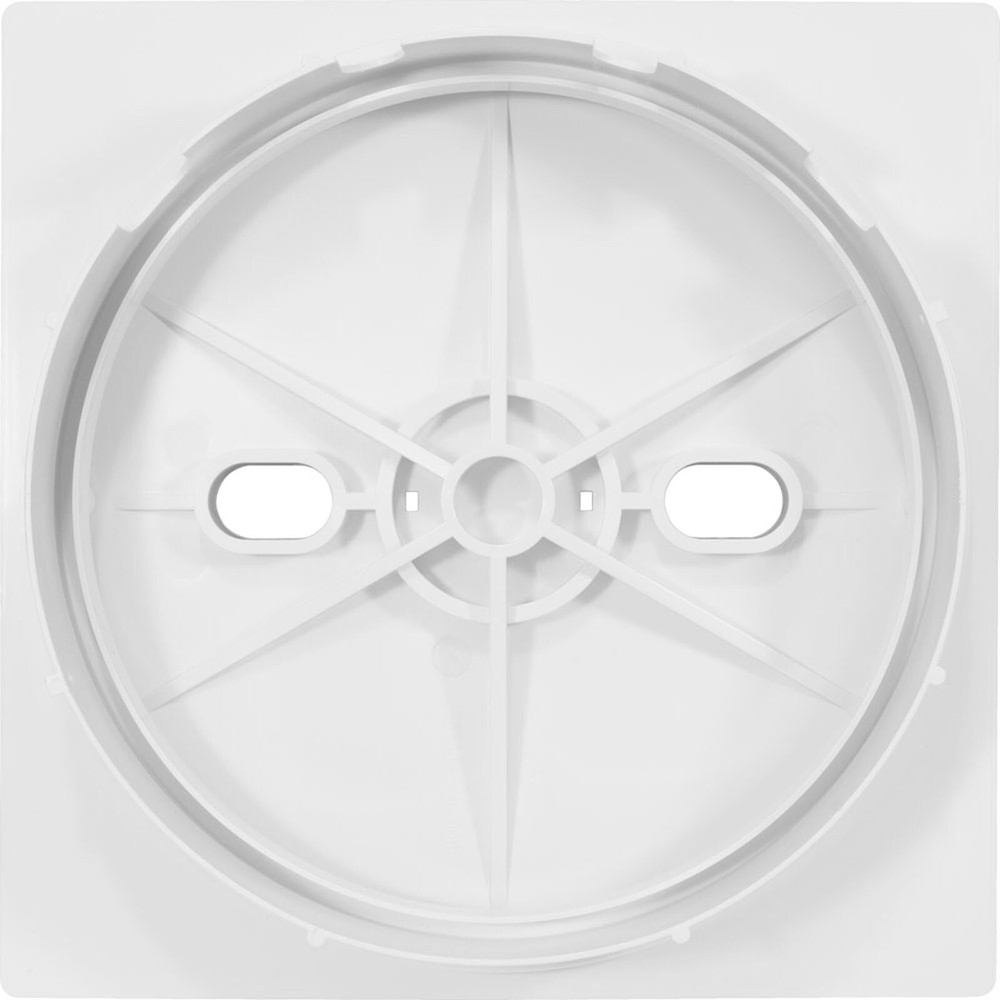 Square Lid And Collar Assembly, White