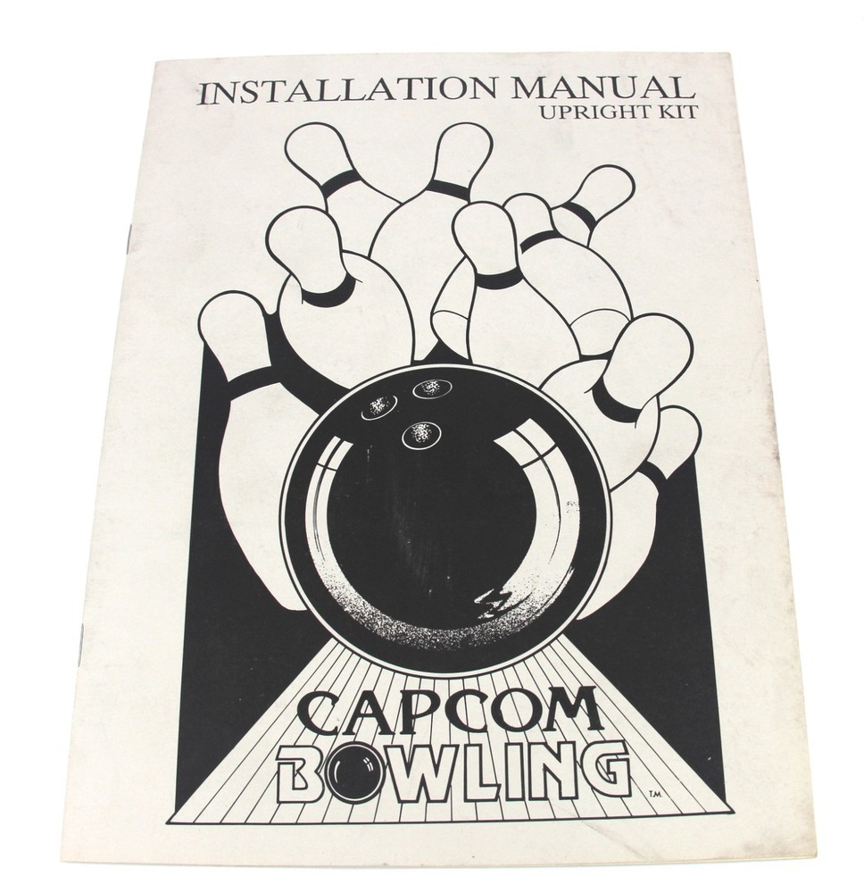Installation Manual for Capcom Bowling Arcade Game Upright Kit