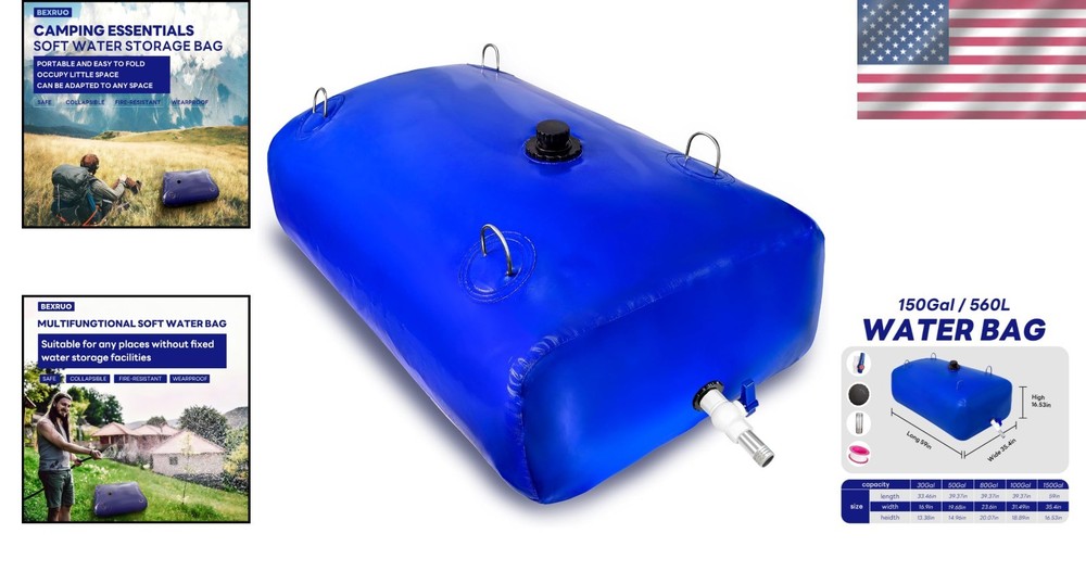 Large Capacity Water Storage Bladder - Camping, Garden